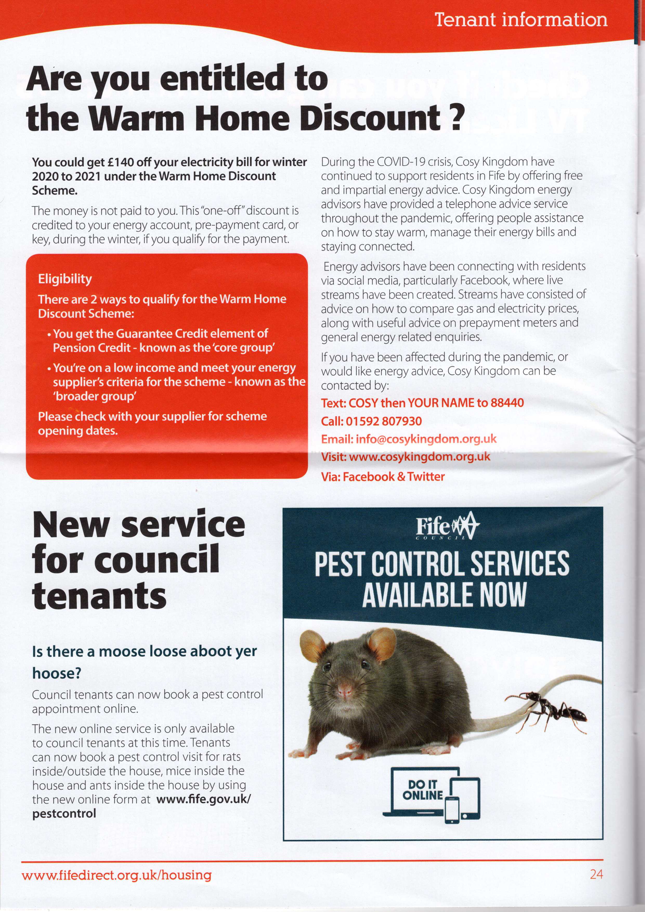 Are you entitled to the Warm Home Discount?